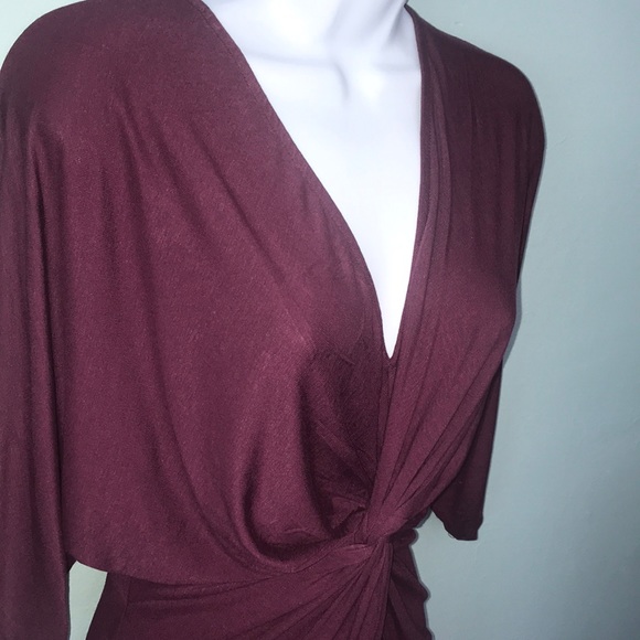 ❤️ Soft plum twist front knit dress - Picture 6 of 7